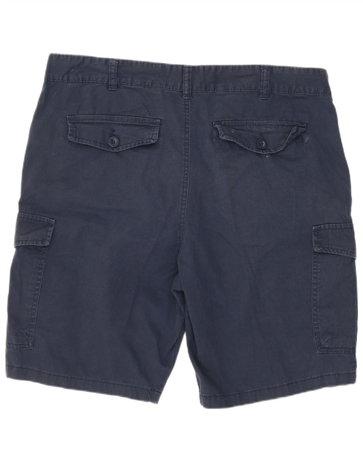Mountain Warehouse Mens Regular Cargo Shorts W36 Large Navy Blue Cotton