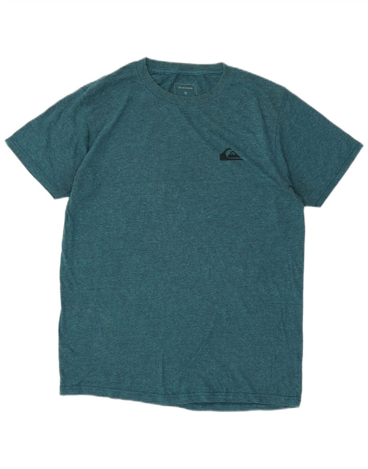 Quiksilver Mens Regular Fit T-Shirt Top Medium Blue Cotton