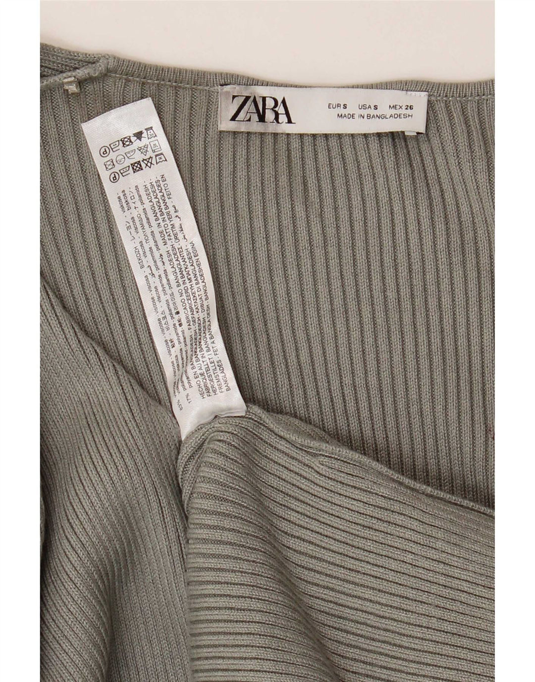 Zara Womens Maxi Jumper Dress UK 8 Small Grey Viscose
