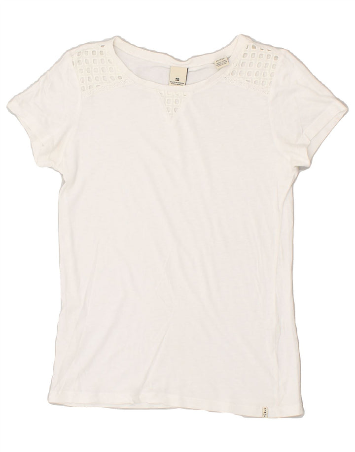 SCOTCH & SODA Girls See Through T-Shirt Top 9-10 Years Off White | Vintage Scotch & Soda | Thrift | Second-Hand Scotch & Soda | Used Clothing | Messina Hembry 