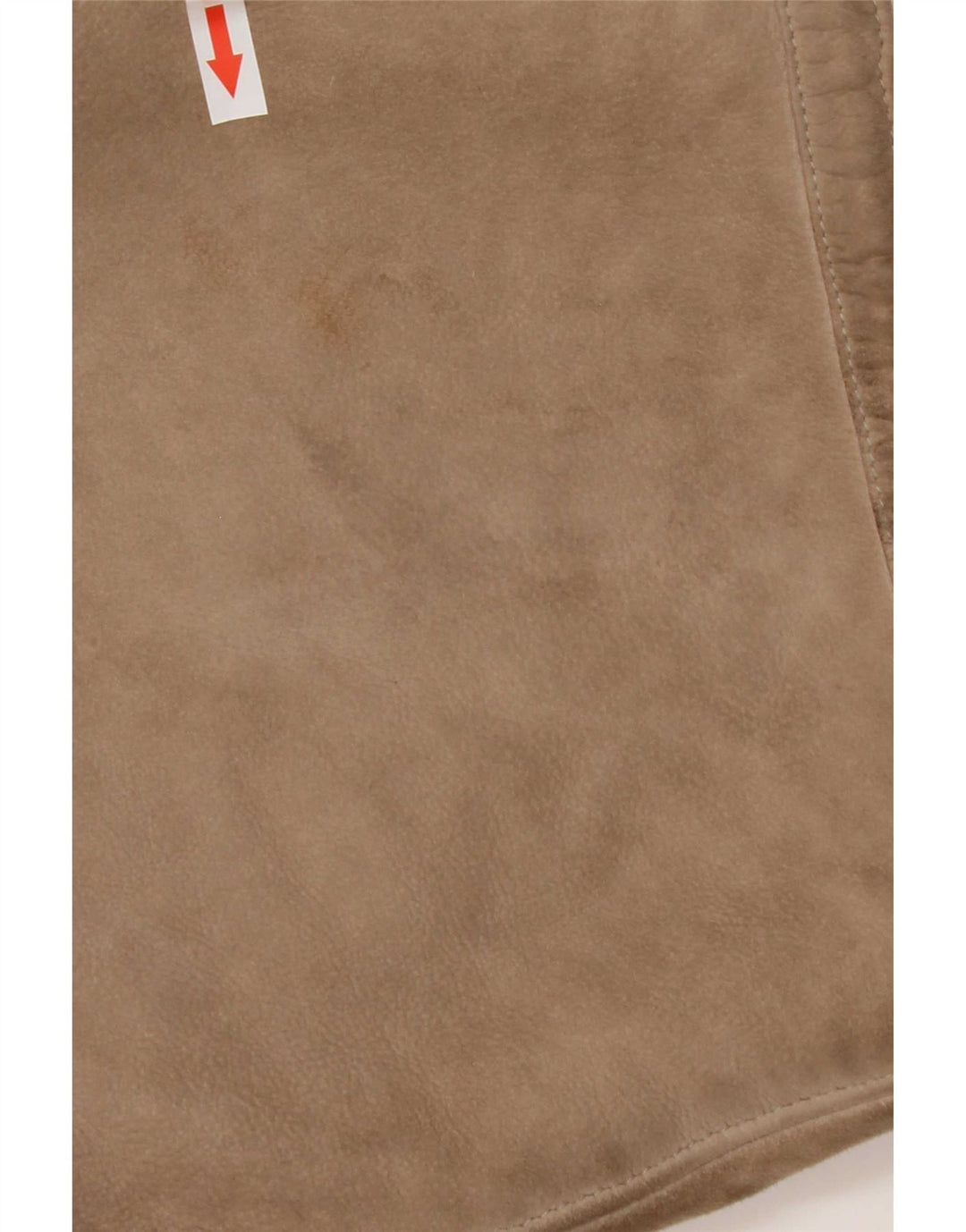 Vintage Womens 3/4 Sleeve Shearling Coat UK 14 Medium Beige