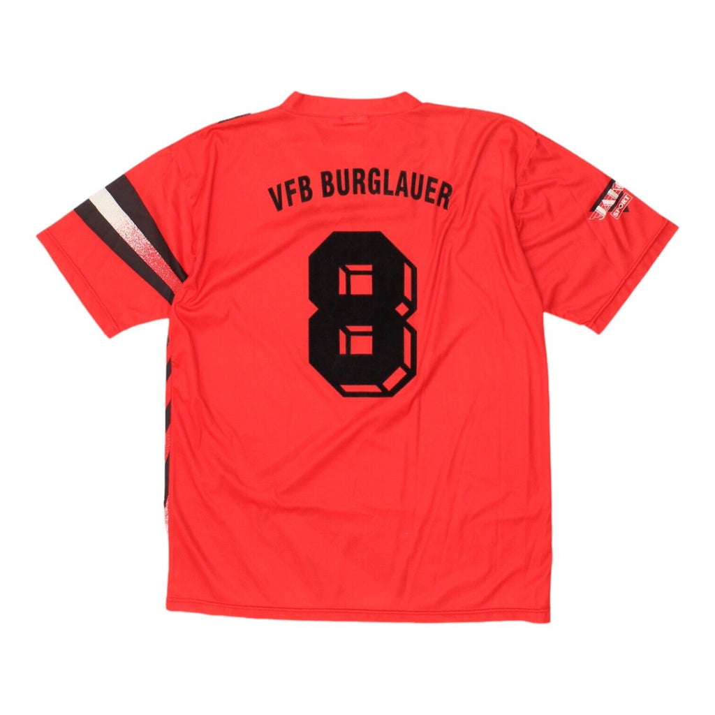 VfB Burglauer Jako Sport Mens Red Football Shirt | Vintage 90s Sportswear VTG | Vintage Messina Hembry | Thrift | Second-Hand Messina Hembry | Used Clothing | Messina Hembry 