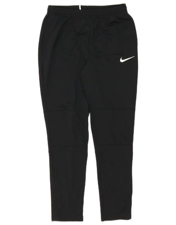 Nike Boys Dri Fit Tracksuit Trousers 13-14 Years XL Black Polyester