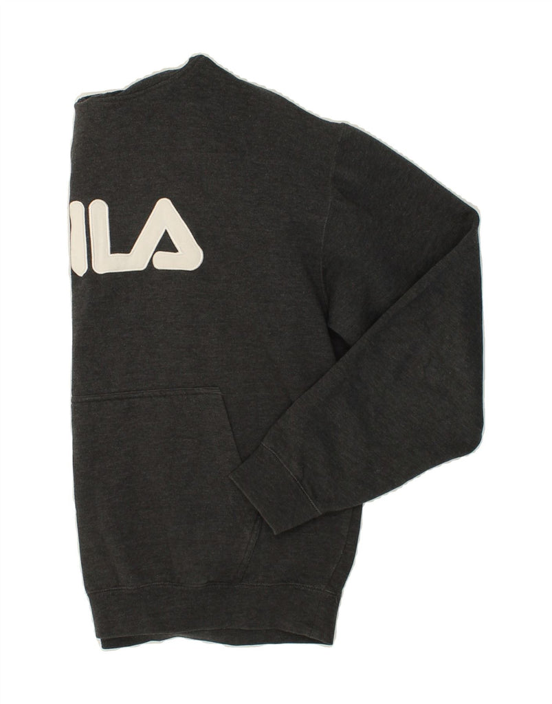 FILA Mens Graphic Hoodie Jumper Large Grey Cotton | Vintage Fila | Thrift | Second-Hand Fila | Used Clothing | Messina Hembry 