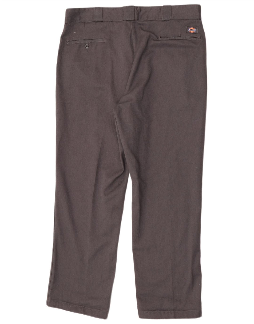 Dickies Mens Straight Chino Trousers W38 L30 Grey Polyester
