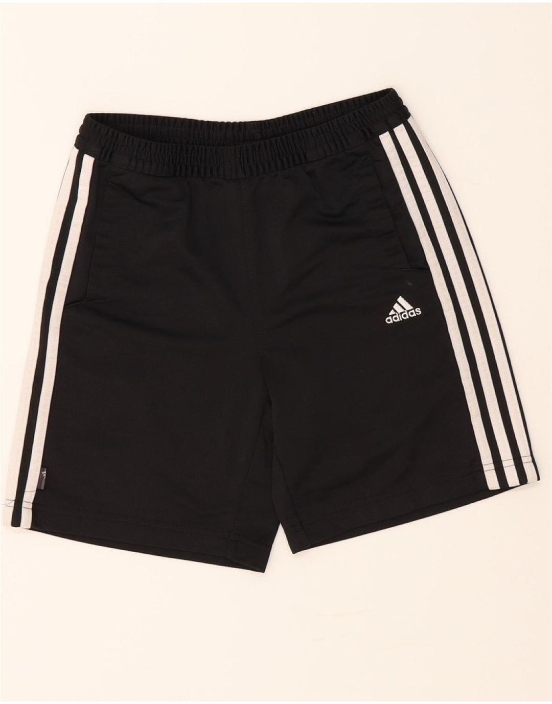 ADIDAS Boys Sport Shorts 7-8 Years  Black Polyester Vintage Adidas and Second-Hand Adidas from Messina Hembry 
