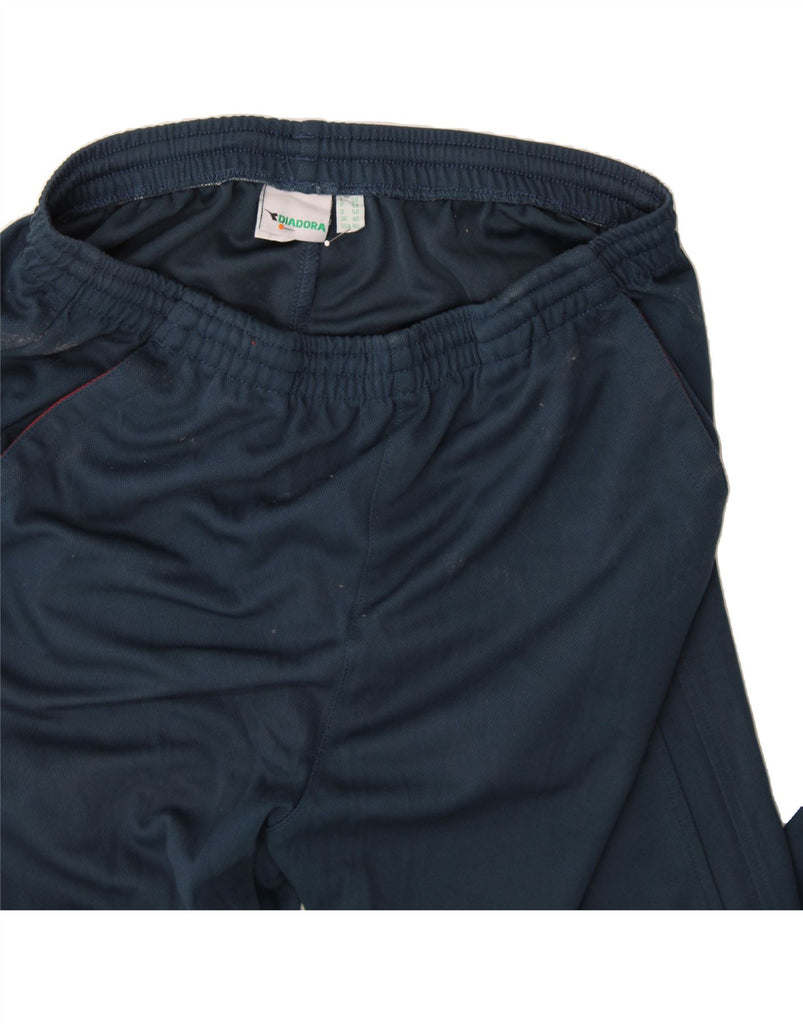 DIADORA Mens Tracksuit Trousers UK 40 Medium  Navy Blue Polyester Vintage Diadora and Second-Hand Diadora from Messina Hembry 