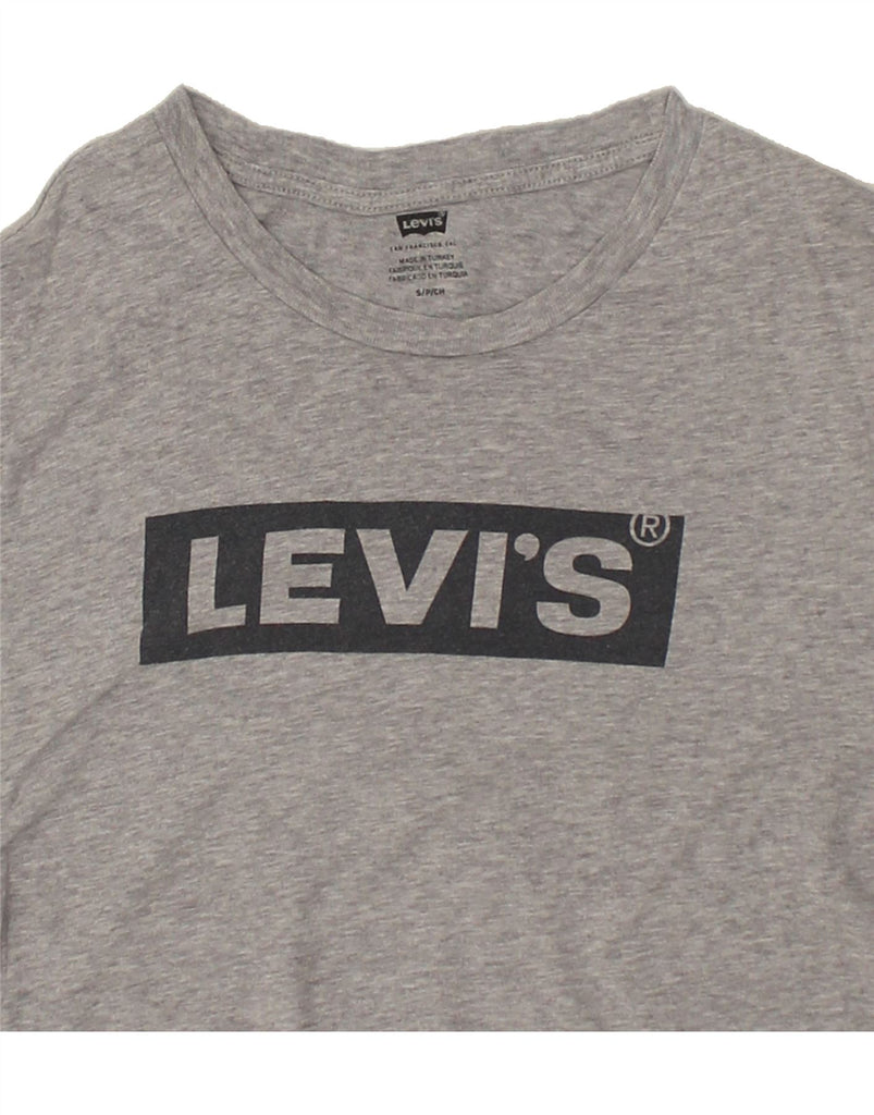 LEVI'S Mens Graphic T-Shirt Top Small Grey Cotton | Vintage Levi's | Thrift | Second-Hand Levi's | Used Clothing | Messina Hembry 