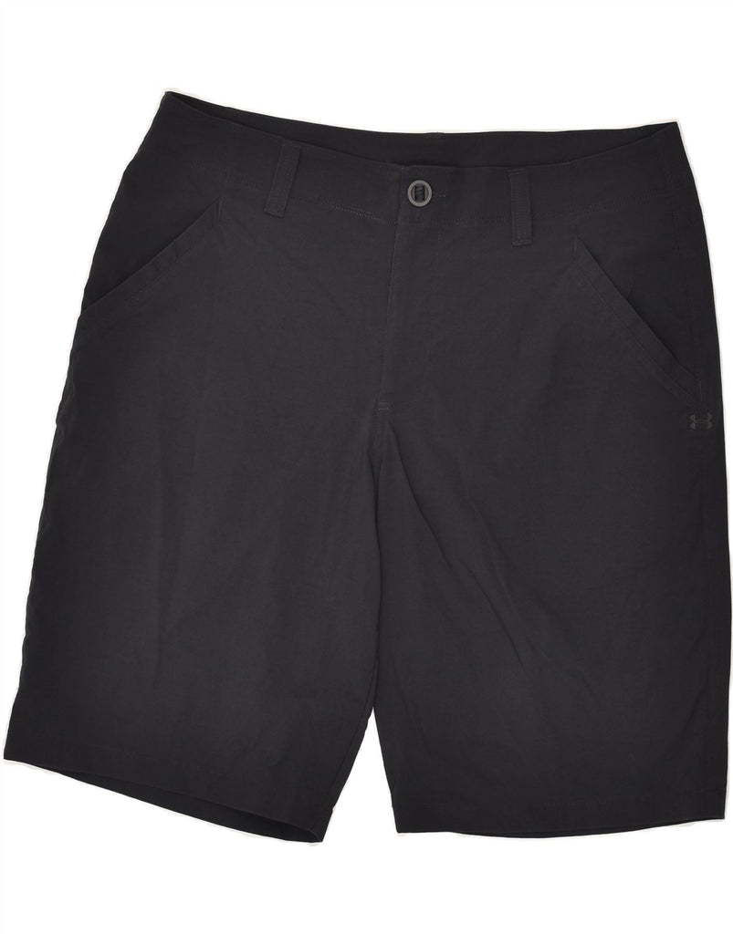 UNDER ARMOUR Mens Chino Shorts W34 Large Black Nylon | Vintage Under Armour | Thrift | Second-Hand Under Armour | Used Clothing | Messina Hembry 