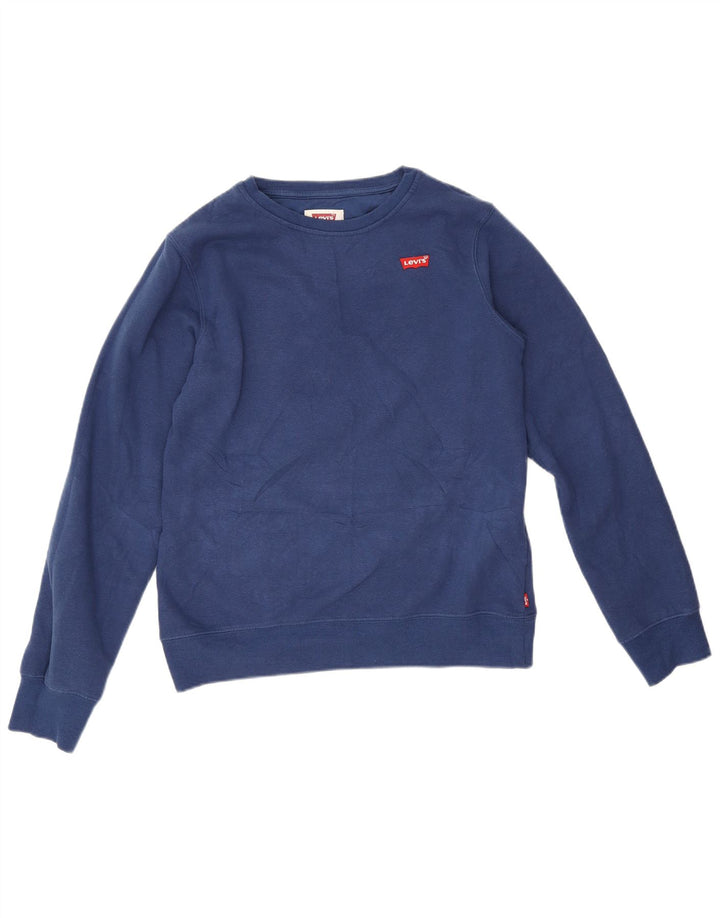 Levi's Boys Sweatshirt Jumper 15-16 Years Navy Blue Cotton