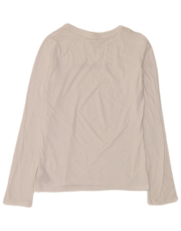 Calvin Klein Boys Graphic Top Long Sleeve 14-15 Years White Cotton