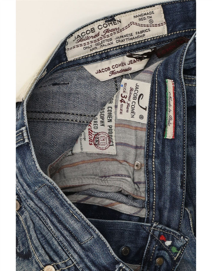 Jacob Cohen Mens Slim Jeans W34 L30 Blue Cotton
