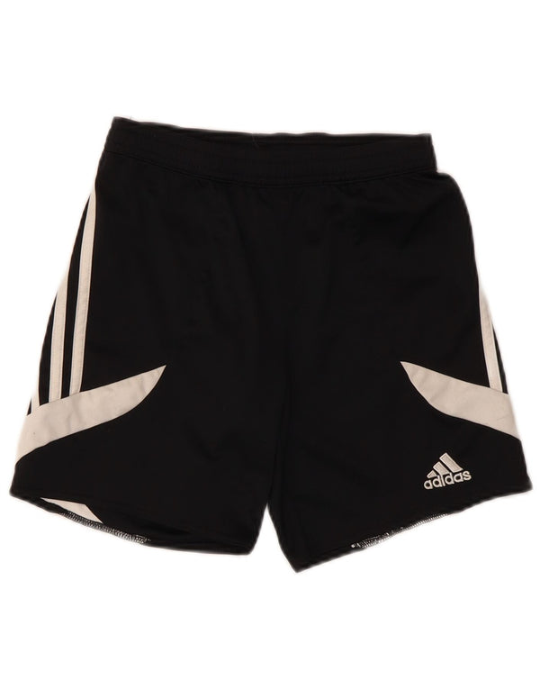 Adidas Boys Climalite Sport Shorts 7-8 Years Medium Black Colourblock