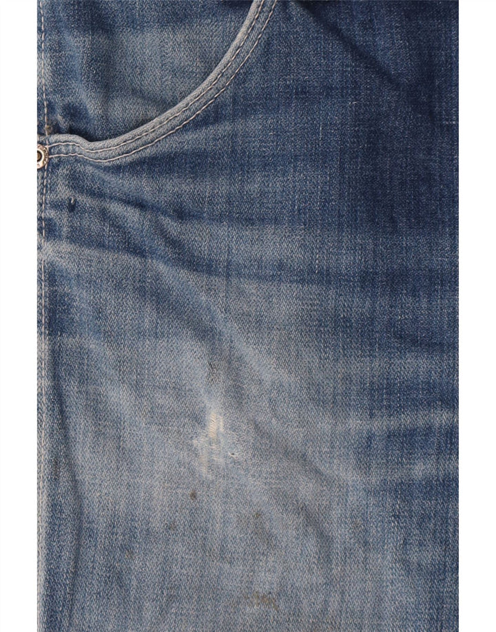 Wrangler Womens Distressed Denim Shorts W29 Medium Blue