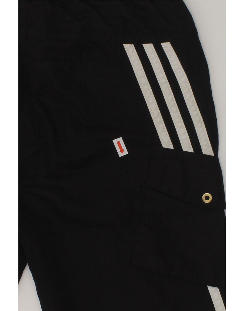 ADIDAS Boys Sport Shorts 7-8 Years Black Polyester | Vintage Adidas | Thrift | Second-Hand Adidas | Used Clothing | Messina Hembry 