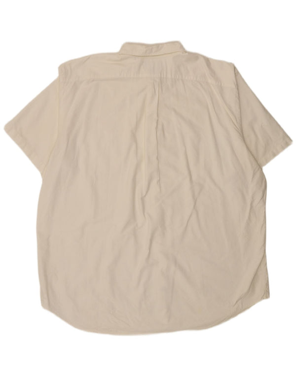 Ralph Lauren Mens Blake Short Sleeve Relaxed Fit Shirt 3XL White Cotton