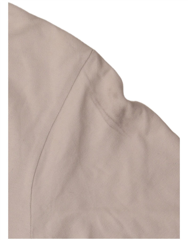 Kappa Mens Long Sleeve Polo Shirt Medium White Cotton