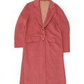Marks & Spencer Womens Overcoat UK 8 Small Pink Polyester