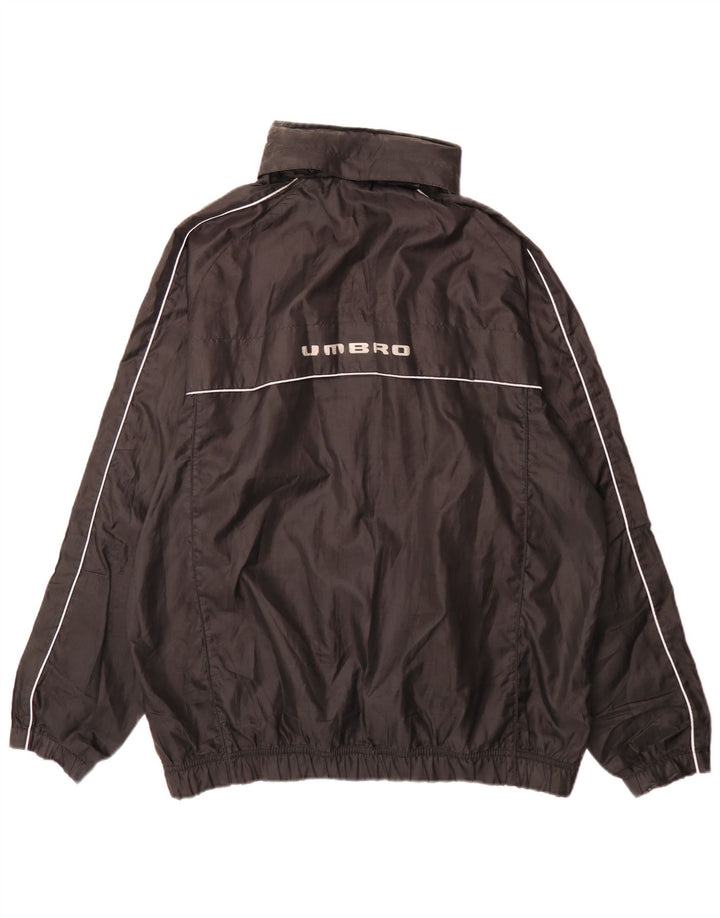 Umbro Mens Regular Fit Tracksuit Top Jacket Large Black Polyester Sports