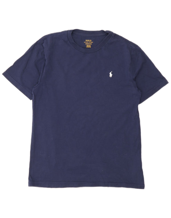 Polo Ralph Lauren Boys T-Shirt Top 14-15 Years Large Navy Blue Cotton
