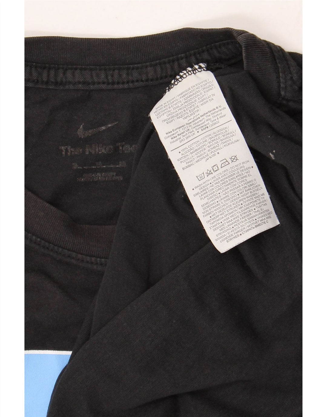 NIKE Mens Graphic T-Shirt Top XL Black Cotton
