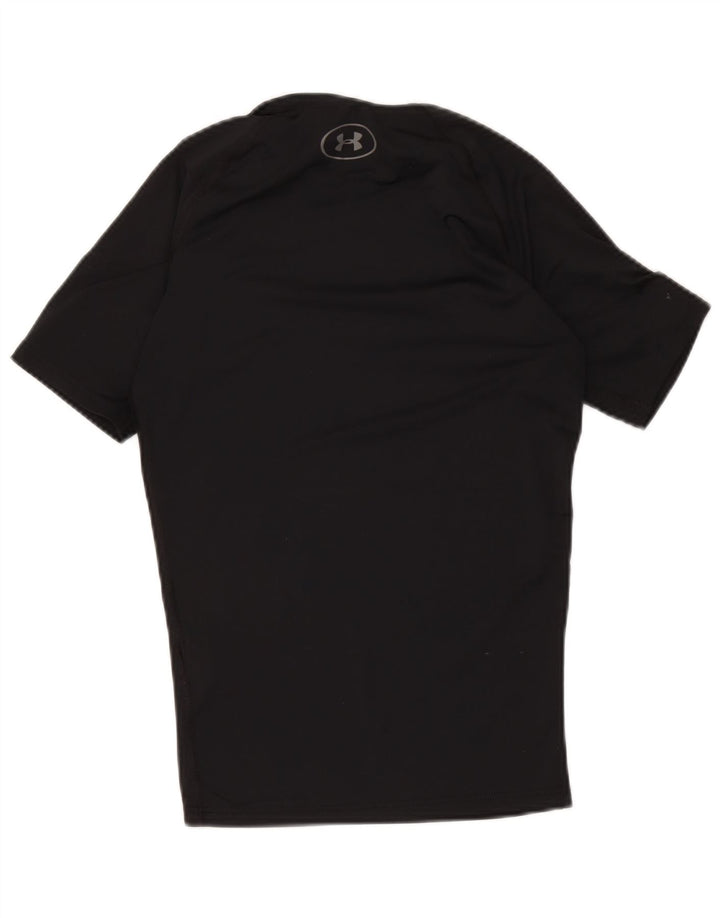 Under Armour Mens Compression T-Shirt Top Medium Black Polyester