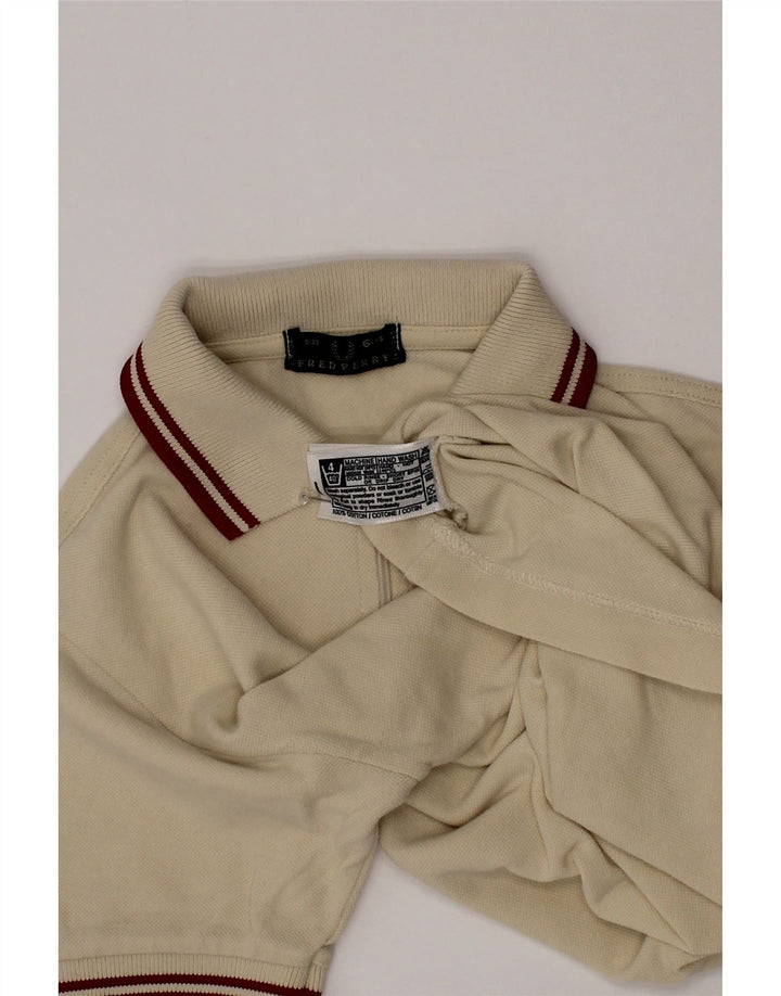 Fred Perry Boys Polo Shirt 5-6 Years Yellow Cotton
