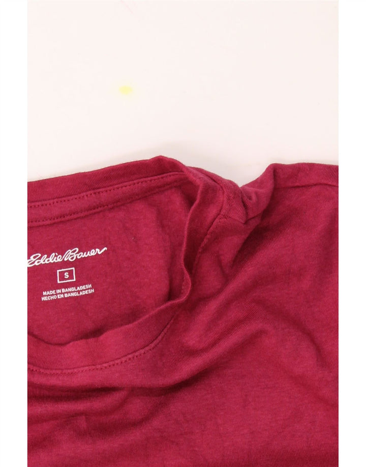 EDDIE BAUER Womens Top Long Sleeve UK 8 Small Pink Cotton Vintage Eddie Bauer and Second-Hand Eddie Bauer from Messina Hembry 