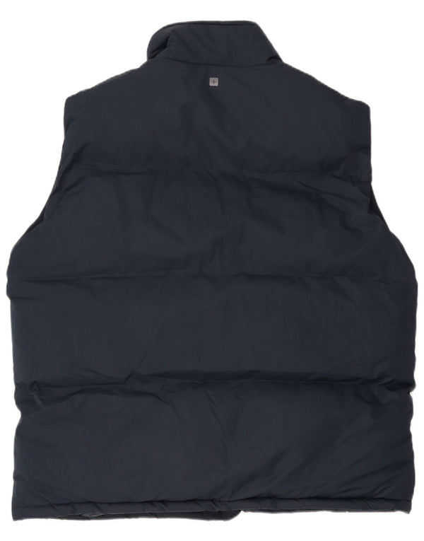 Mountain Warehouse Mens Padded Gilet UK 42 XL Navy Blue Polyester