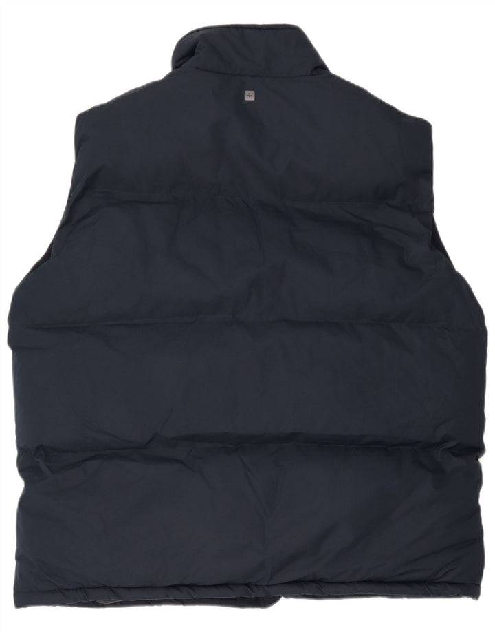 Mountain Warehouse Mens Padded Gilet UK 42 XL Navy Blue Polyester