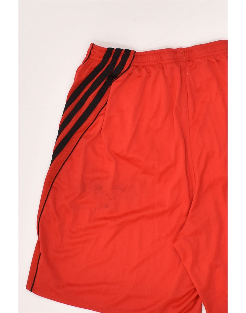 ADIDAS Mens Sport Shorts Small Red Polyester | Vintage Adidas | Thrift | Second-Hand Adidas | Used Clothing | Messina Hembry 