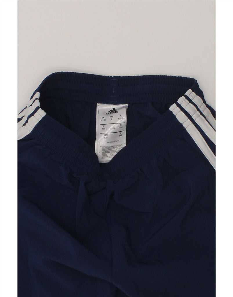 ADIDAS Boys Sport Shorts 9-10 Years Navy Blue Polyester | Vintage Adidas | Thrift | Second-Hand Adidas | Used Clothing | Messina Hembry 