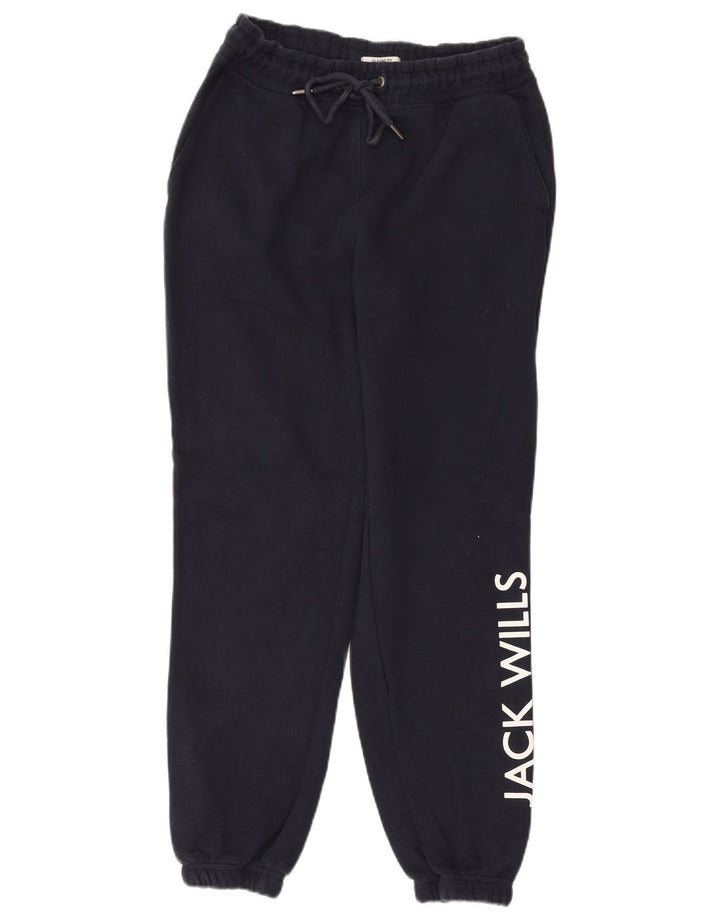 Jack Wills Mens Graphic Tracksuit Trousers Joggers Medium Navy Blue