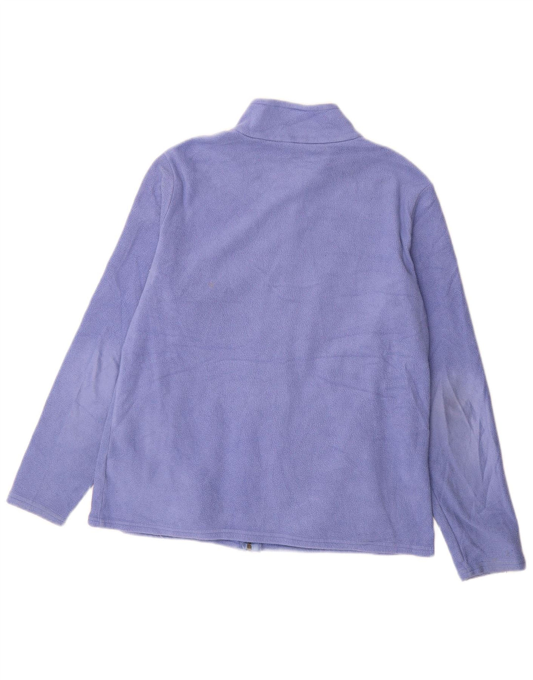 Marks & Spencer Womens Fleece Jacket UK 16 Large Purple Polyester