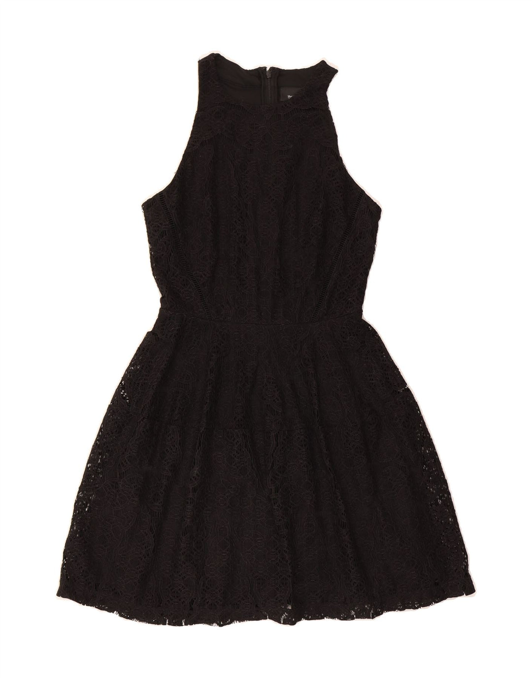 MOSSIMO Womens Sleeveless A-Line Dress UK 10 Small Black Nylon Vintage Mossimo and Second-Hand Mossimo from Messina Hembry 
