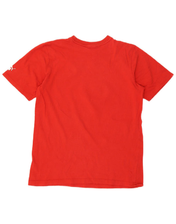 Puma Boys Graphic T-Shirt Top 15-16 Years Red