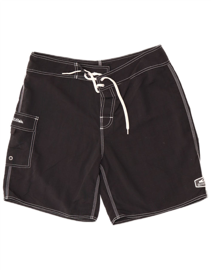 Quiksilver Mens Swimming Shorts Large Black Nylon