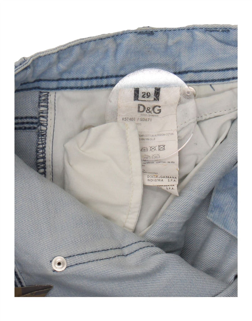 DOLCE & GABBANA Womens Slim Jeans W29 L35 Blue Cotton Vintage Dolce & Gabbana and Second-Hand Dolce & Gabbana from Messina Hembry 
