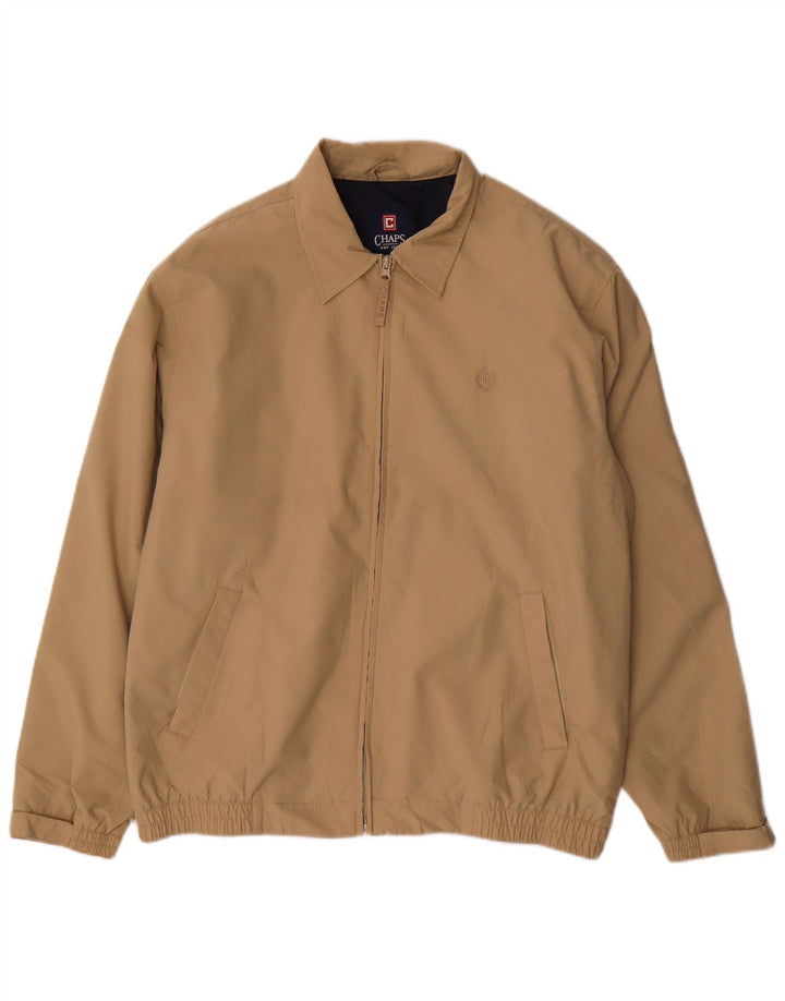 CHAPS Mens Bomber Jacket UK 40 Large Beige Polyester
