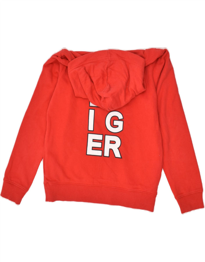 TOMMY HILFIGER Boys Graphic Hoodie Jumper 13-14 Years Red Cotton | Vintage Tommy Hilfiger | Thrift | Second-Hand Tommy Hilfiger | Used Clothing | Messina Hembry 