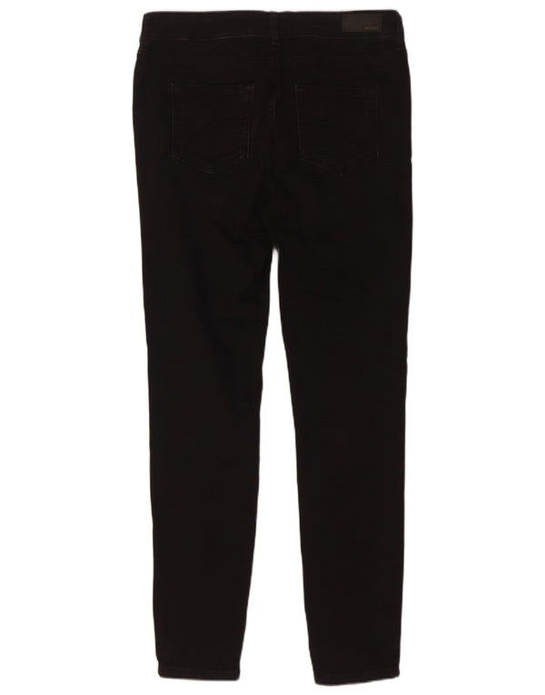 Fat Face Womens Super Skinny Jeans UK 12 Medium W30 L29 Black Cotton