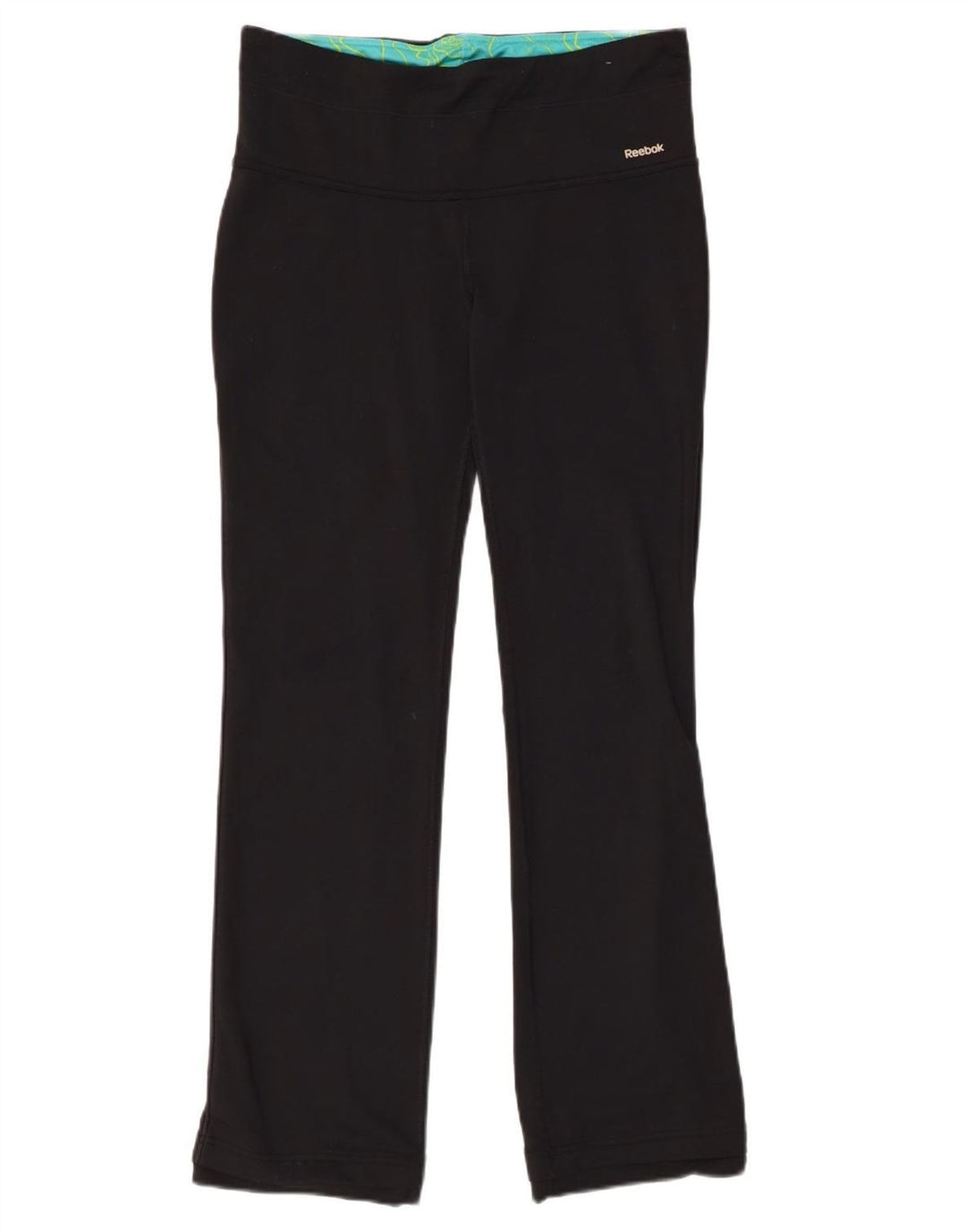 REEBOK Womens Leggings UK 14 Large  Black