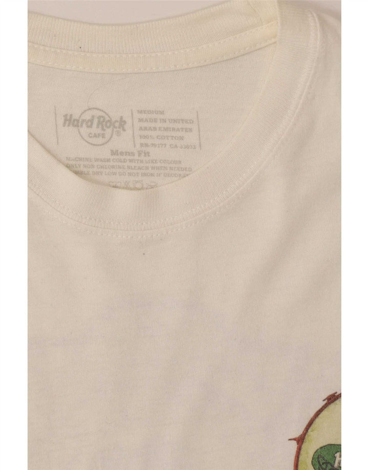 Hard Rock Cafe Mens Dublin Graphic T-Shirt Top Medium White Cotton