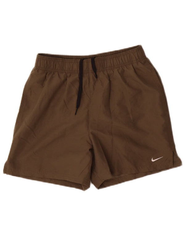 Nike Mens Sport Shorts Small Khaki Polyester
