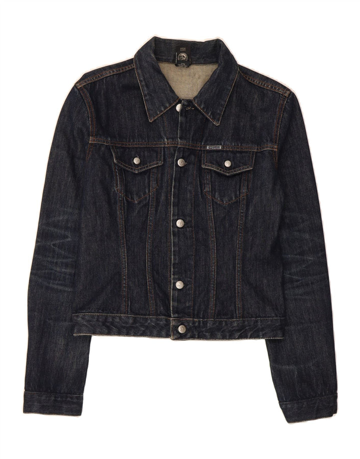 DIESEL Boys Denim Jacket 12-13 Years XL Navy Blue Cotton Vintage Diesel and Second-Hand Diesel from Messina Hembry 