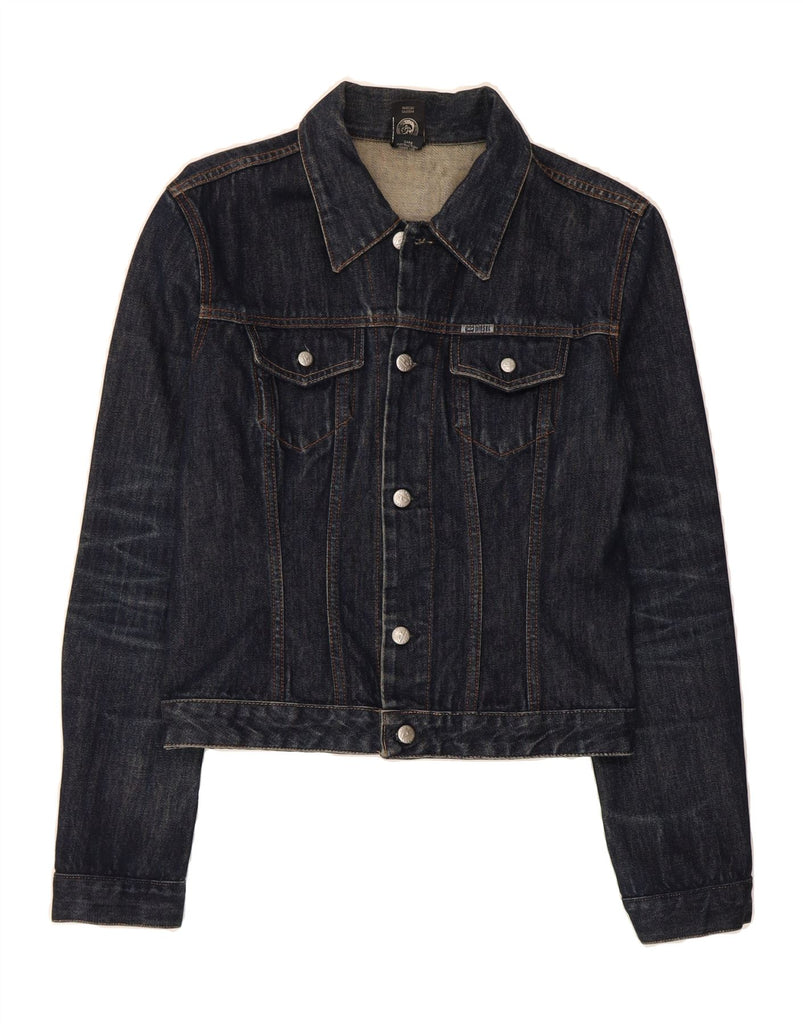 DIESEL Boys Denim Jacket 12-13 Years XL Navy Blue Cotton Vintage Diesel and Second-Hand Diesel from Messina Hembry 