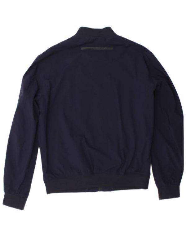 Zara Mens Bomber Jacket UK 40 Large Navy Blue