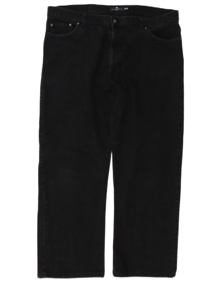 Marks & Spencer Mens Blue Harbour Straight Jeans W40 L28 Black Cotton