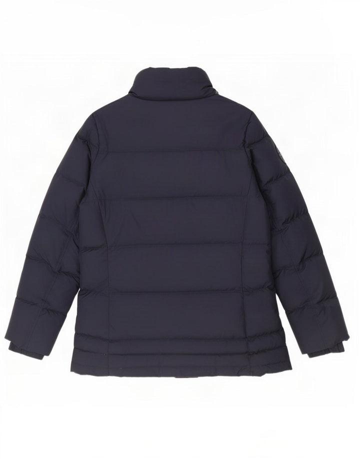 Tommy Hilfiger Womens Padded Jacket UK 16 Large Navy Blue Polyester