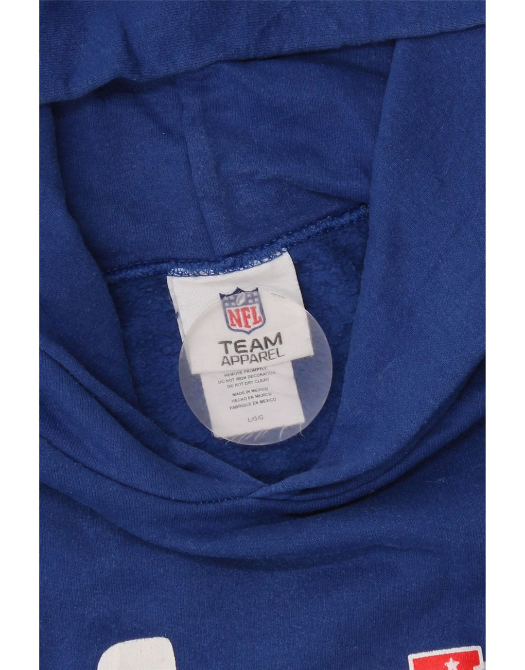 NFL Mens Graphic Hoodie Jumper Large Blue Cotton